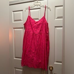 Pink Old Navy eyelet dress